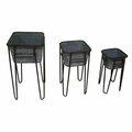 H2H Metal Bin with Removable Stand - Set of 3 H23370246
